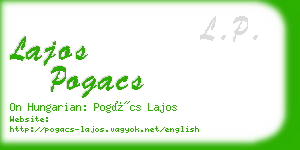 lajos pogacs business card